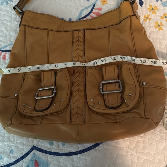 Tignanello Tan Leather Women's Bag - Picture 9 of 11